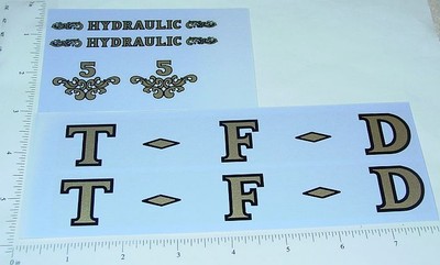 Tonka 1958-61 Ladder Fire Truck Sticker Set TK-155