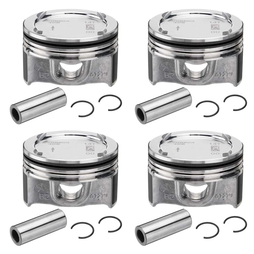 Conjunto de pistões e anéis 1,4L para CHEVY CRUZE SONIC TRAX ENCORE 2011-2021ABERTO - Imagem 2 de 4