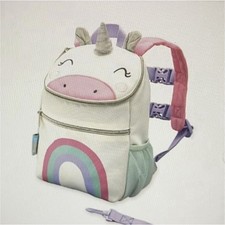 Unicorn Safety Backpack Harness Adjustable Detachable Reins White Pink Purple B  