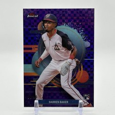 2025 Topps Finest - Uncommon Darren Baker #156 Purple Checkerboard Refractor /99