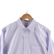 Brooks Brothers Regent Striped Non Iron Cotton Dress Shirt 17 4/5 Preppy Office