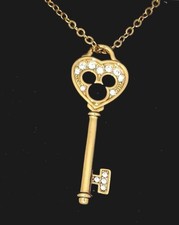 Disney Park Arribas Necklace Mickey Mouse Made with Crystals from Swarovski Key
