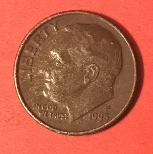 1995 P Roosevelt Dime Lamination/ Error - Picture 3 of 4