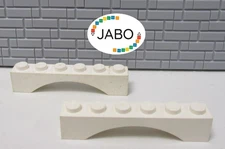 (B8/8/2) LEGO 2x 3455 Arch Brick 1x6 White 6280 6259 4886 6276 6414 6093 6267