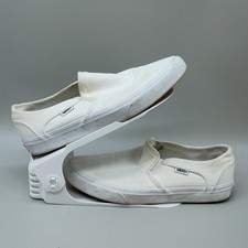 Vans White Slip-On Canvas Women's Sneakers Size 9.5