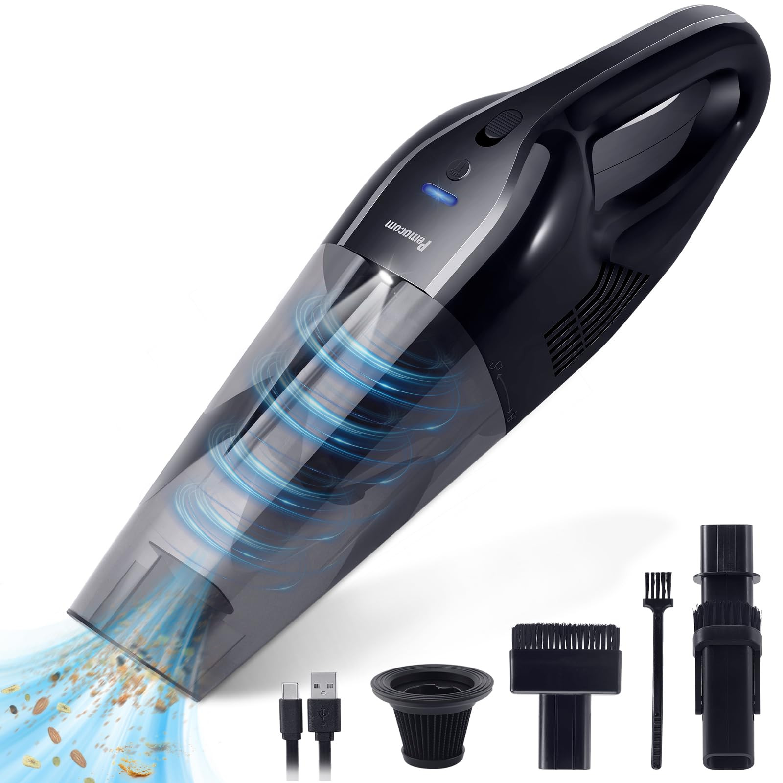 Handheld Vacuum Cordless Portable 10KPa - Wireless Lightweight Strong Suction...