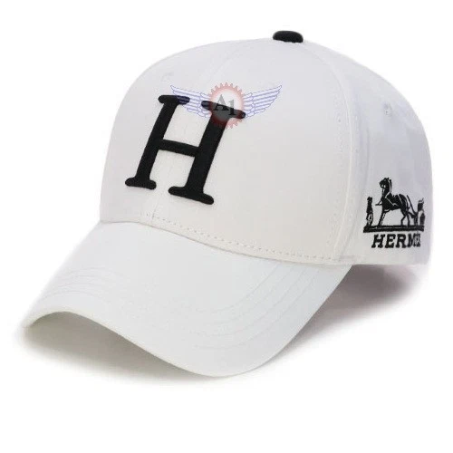 Hermes white Baseball Cap Men Sport Originals flat Premium summer black logo