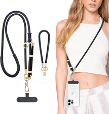 Phone Lanyard Crossbody for Women with 2 Patch, Adjustable Anti-Theft Iphone Lan