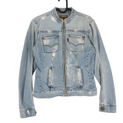 Vintage LEVI'S STRAUSS & CO Damen Denim Trucker Jacke Mantel Größe M