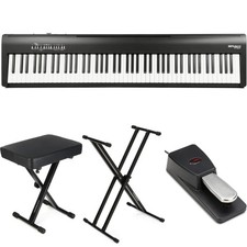 Roland FP-30X Digital Piano with Speakers Essentials Bundle - Black