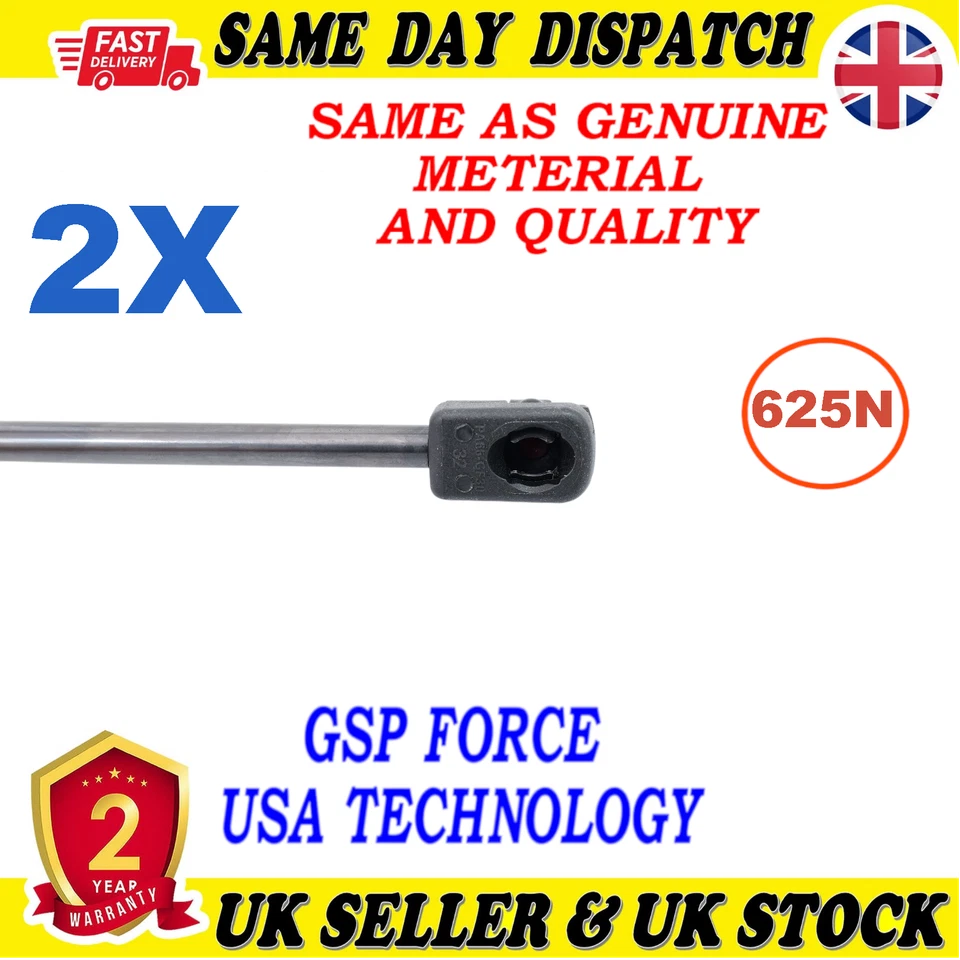 2X BOTA PUERTA TRASERA PUNTALES GAS 625 Newton PARA RENAULT SCENIC II 8200377199 Foto 4 de 4