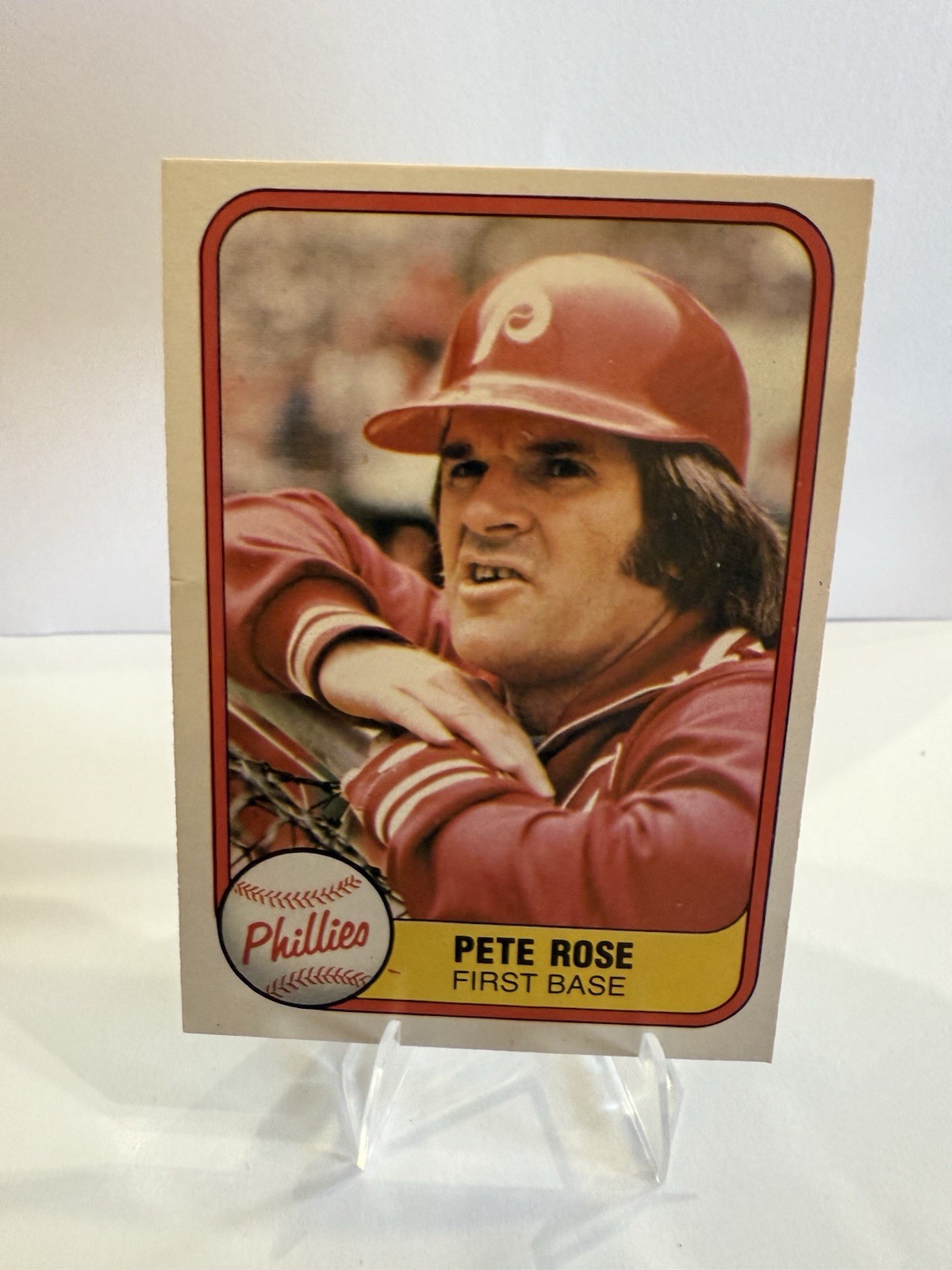 Pete Rose 1981 Fleer - #1 Philadelphia Phillies