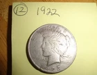 1922 PEACE SILVER DOLLAR