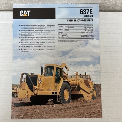 637E Series II CAT Caterpillar Sales brochure 