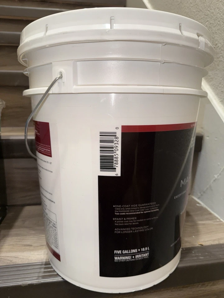 CARPA BEHR 5 gal. Pintura e imprimación exterior plana blanca ultra pura envío gratuito✅ Foto 3 de 4