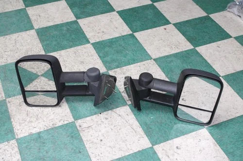 07-13 Sierra Black Aftermarket Pair LH RH Towing Tow Door Mirrors Assembly WTY