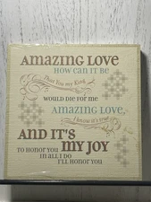 Amazing Love 5 1/2" Square DaySpring Lyrics For Life Christian Timeless Plaque