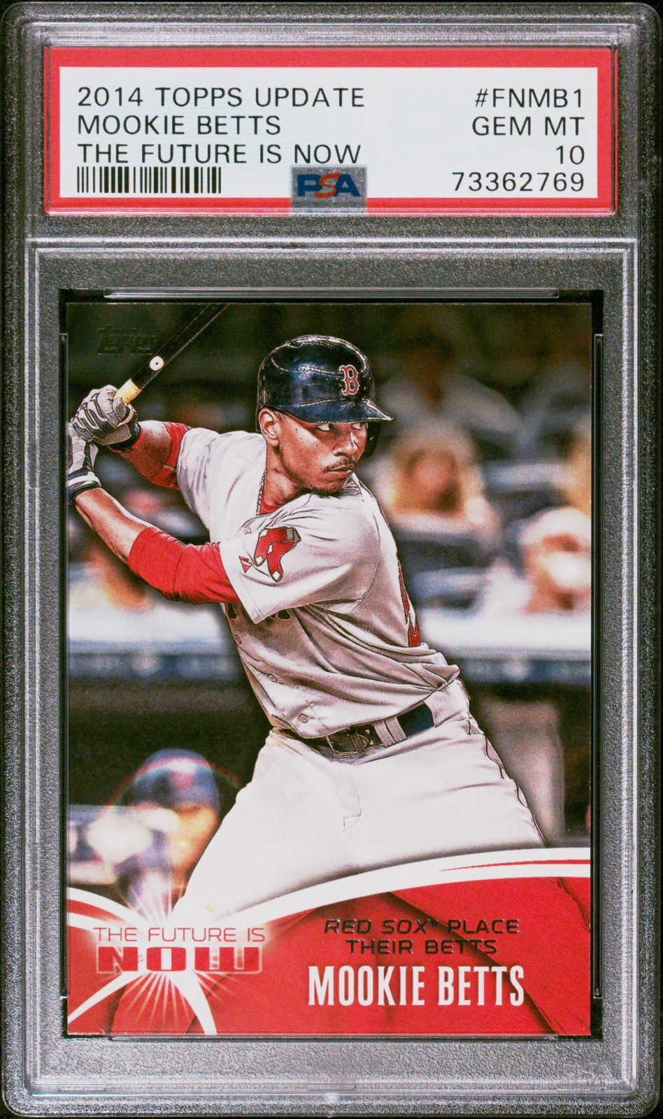 2014 Topps Update The Future Is Now #FN-MB1 Mookie Betts PSA 10 GEM MINT