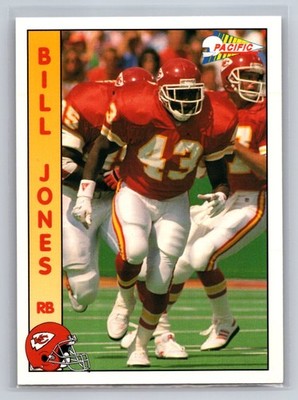 1992 Pacific #454 BILL JONES Kansas City Chiefs Rookie