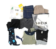 Wholesale Bulk Lot Of 12 Boys Size XS 4/5 Mixed Season Tops Bottoms Shorts