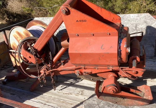 Ditch Witch A450 Vibratory Plow Attachment & Blades For 4010 7610 Trencher Chute