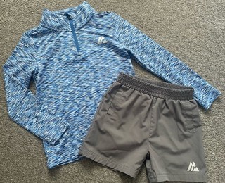 MONTIREX BOYS 1/4 ZIP AND SHORTS SET AGE 2 3 YEARS