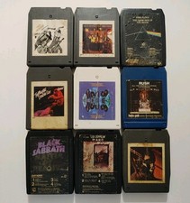 8-Track Tape Lot Of Nine 9 Classic Hard Rock  Heavy Metal 1970s  80s