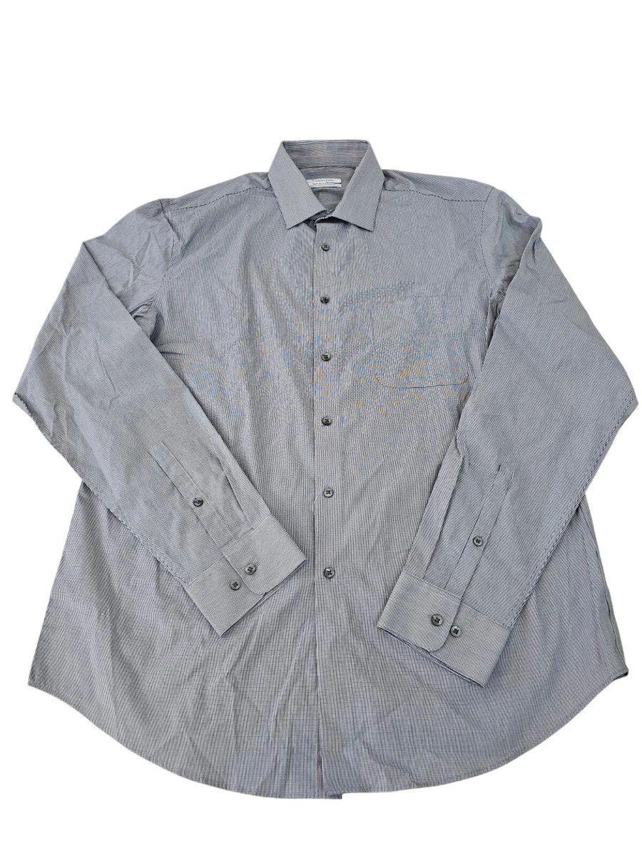 calvin klein grey dress shirt Long Sleeve Gray Shirts for Men for sale MEMSALE25