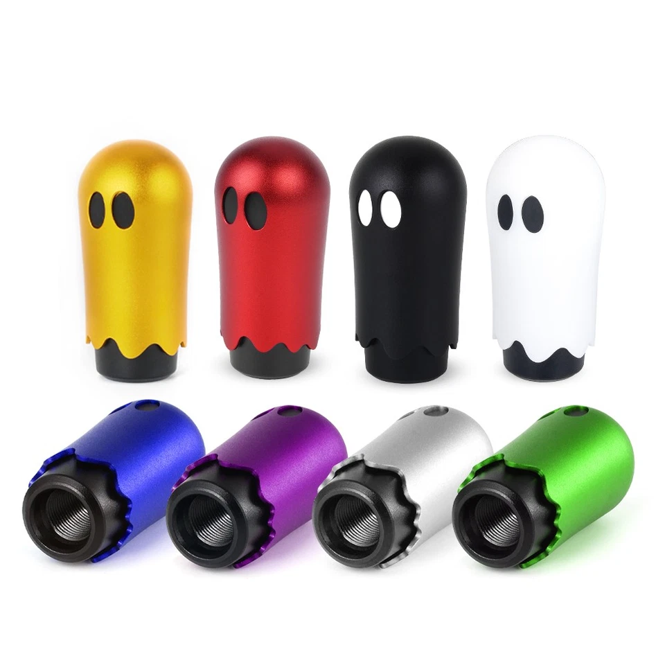 JDM Universal Ghost Manual Gear Stick Shift Knob Shifter w/ M8 M10 M12 Adapters Foto 2 de 4
