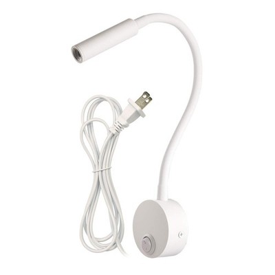 Ledsonline White Wall Light Bedside Reading Light 25 Focused Beam 3000K Warm