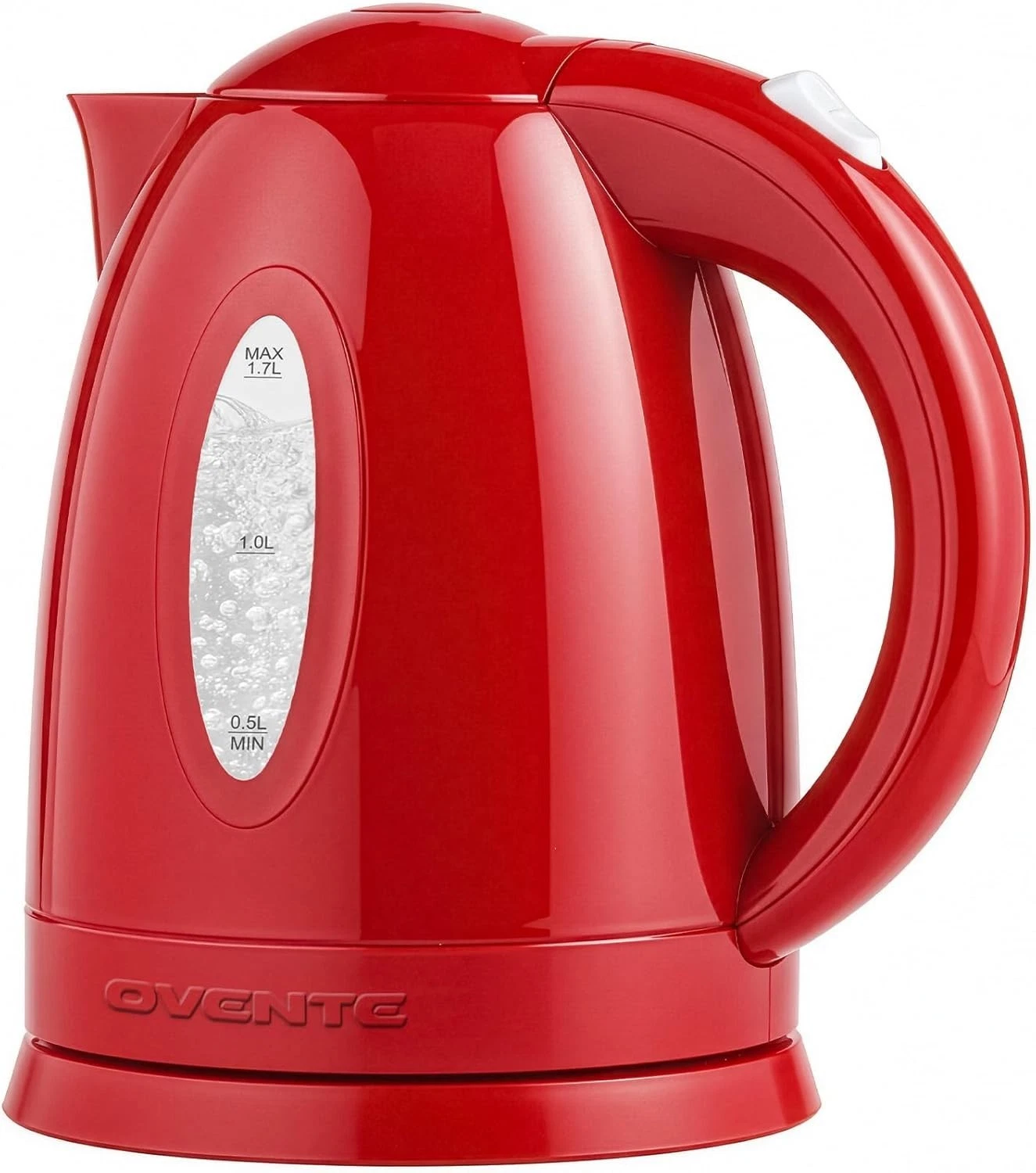 OVENTE Electric Kettle, 1.7L Fast Boiling Water Heater for Coffee or Tea, BPA Fr