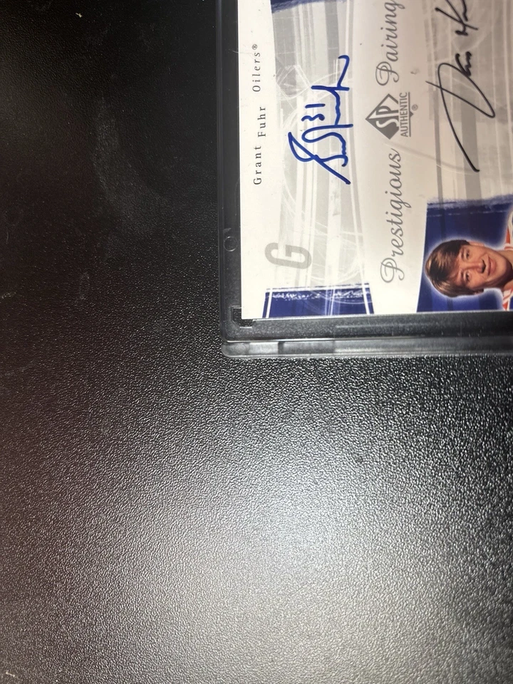 Jari Kurri/Grant Fuhr Prestigious Pairings 16/50 Autographed Card PP-FK - Image 3 of 4