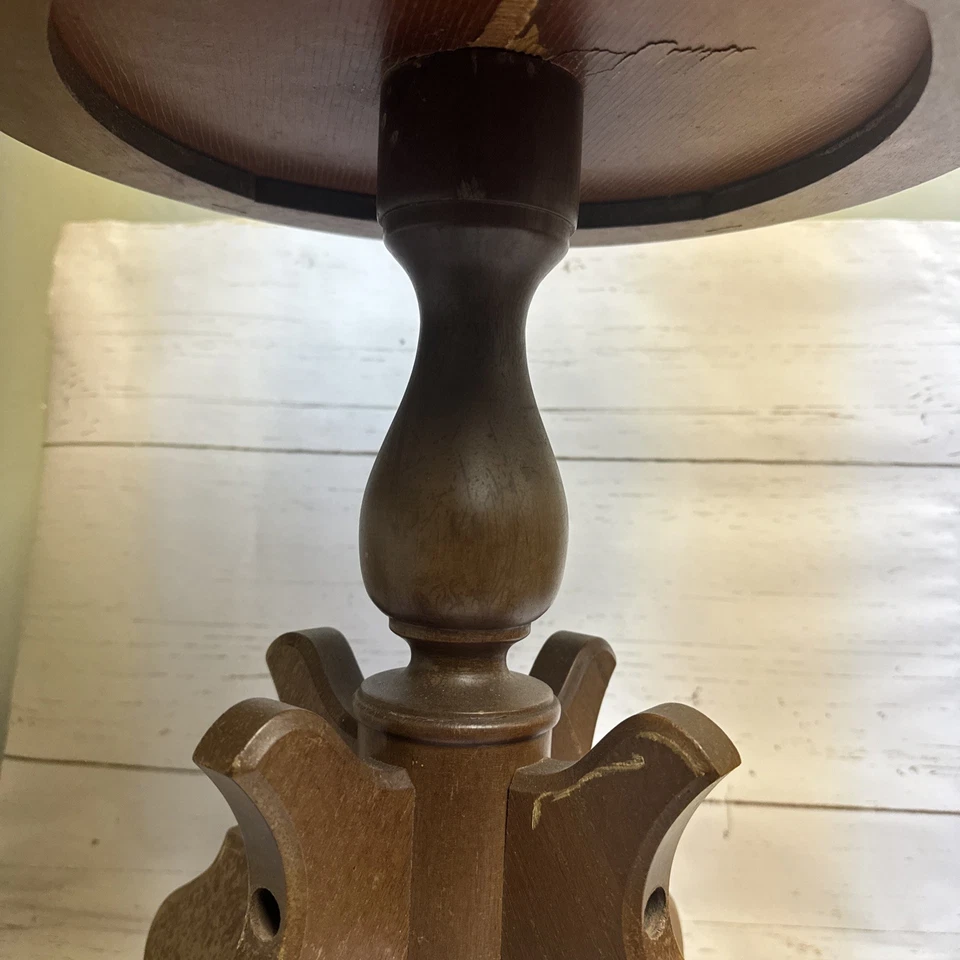 Caoba genuina maciza victoriana con tapa de mármol Foto 3 de 4