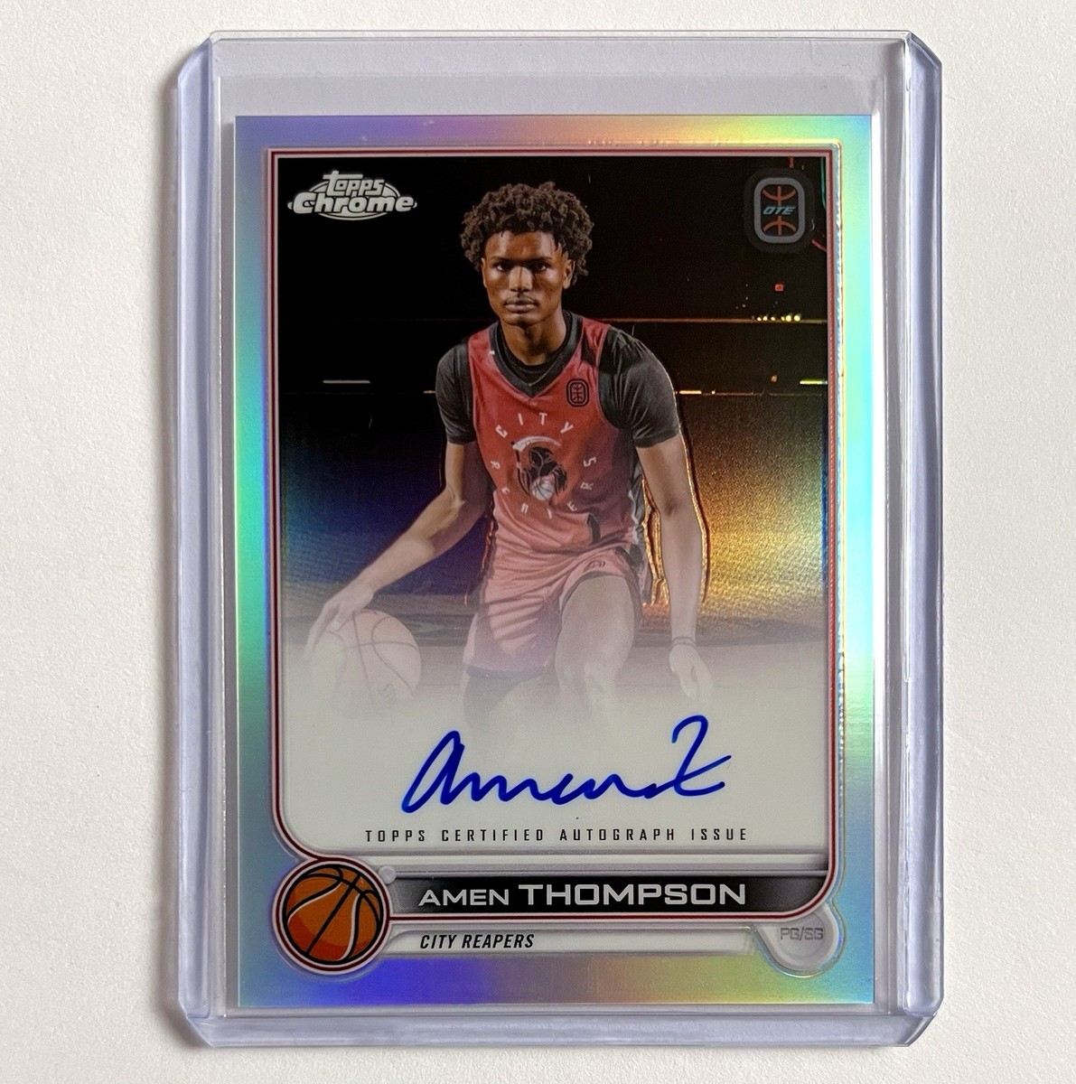 Amen Thompson Auto 2022-23 Topps Chrome OTE #CA-AMT2 Autograph 