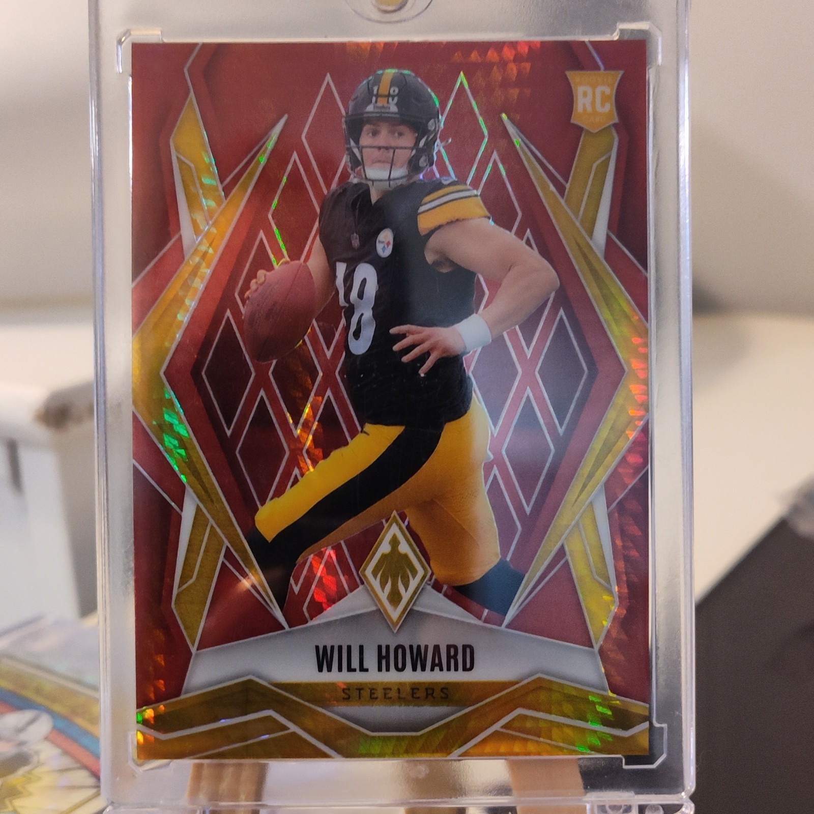 2025 Panini Phoenix Will Howard Rookie Serial #165 Pittsburgh Steelers /399