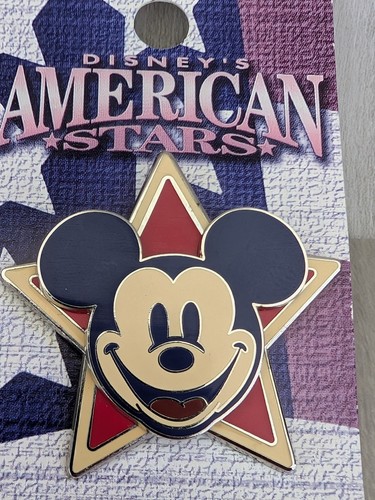 DISNEY WDW DISNEY'S AMERICAN STARS MICKEY MOUSE PIN ON CARD LE 2000 - Picture 7 of 23