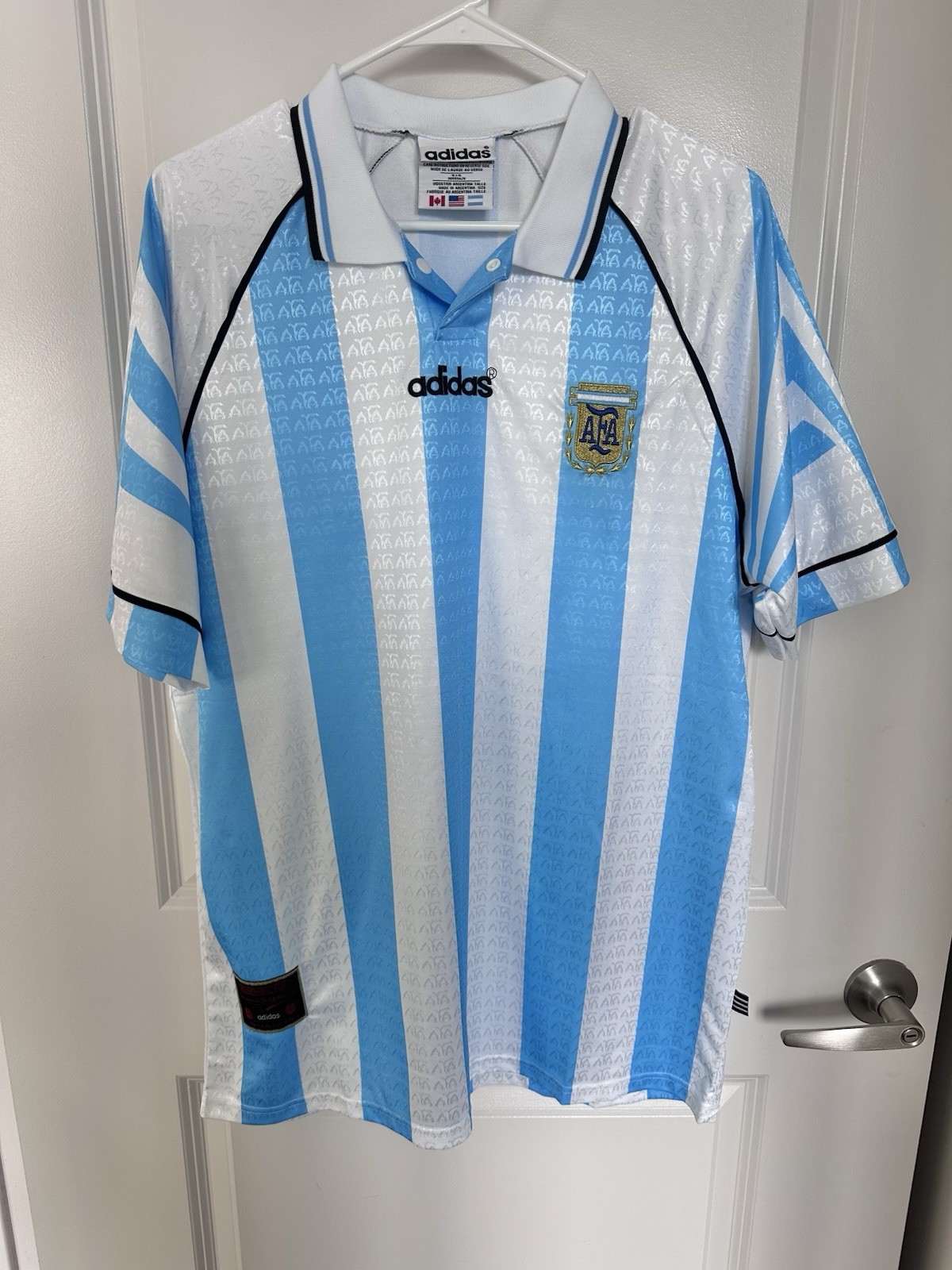 Argentina Men Soccer Football Jersey Shirt Men 1994 Vintage River Plate Messi