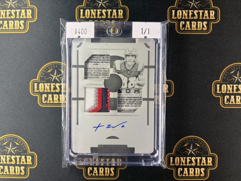 2025 National Treasures Treyveyon Henderson One Of One Printing Plate RPA 1/1