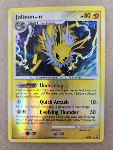 Jolteon 26/111 Reverse Holo Rare Rising Rivals HP