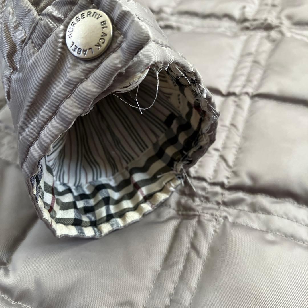 BURBERRY BLACK LABEL Down Jacket Size M Champagne Gold From Japan thumbnail 7