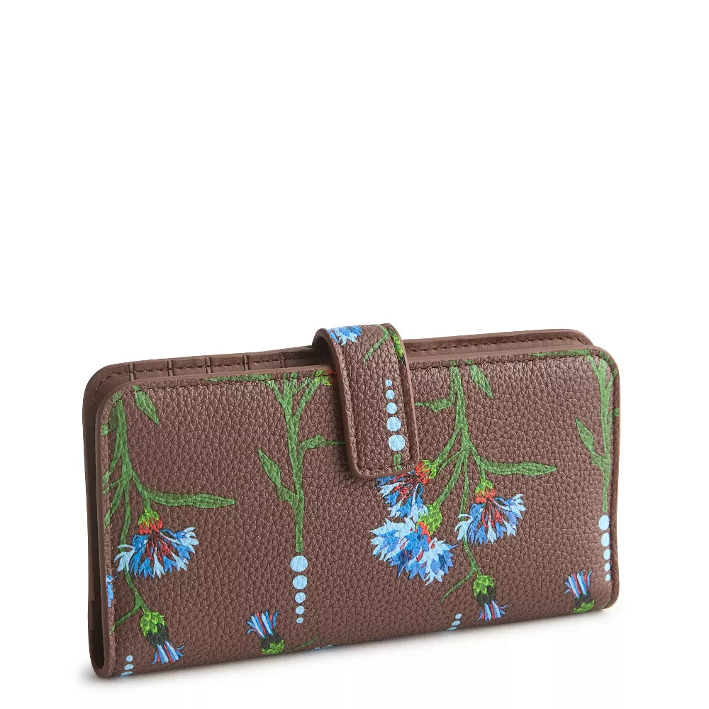 Vera Bradley Womens Outlet Faux Leather Medium Essential Tab Wallet 10390₽