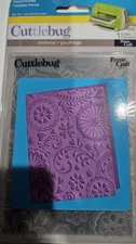 CUTTLEBUG  Provo Craft Floral Fantasy A2 Embossing Folder 37-1806