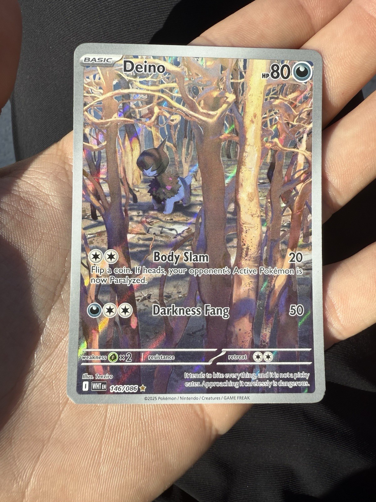 Pokemon TCG - Deino - 146/086 - Illustration Rare - SV: White Flare