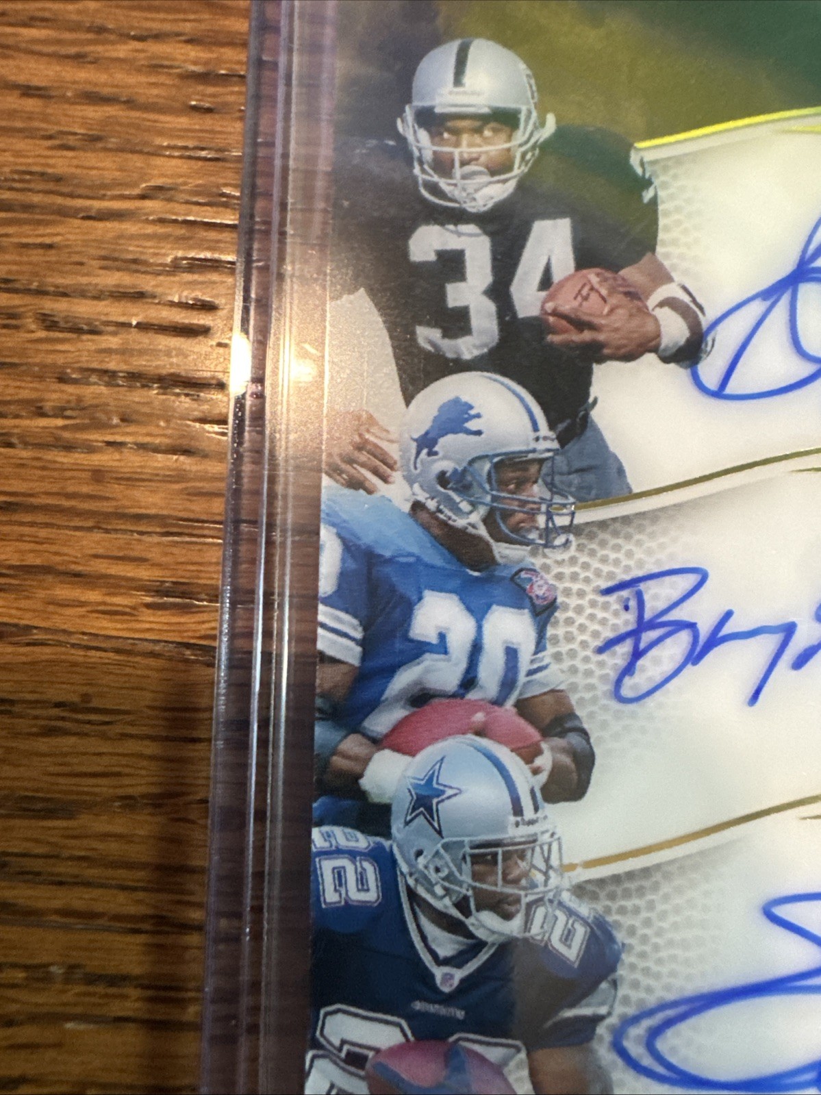 2025 Immaculate Bo Jackson, Barry Sanders And Emmitt Smith Triple Autos 10/10 view 6