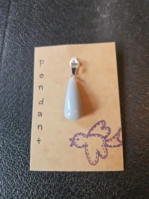 Agate Chakra Crystal Teardrop Gemstone Pendant Reiki - Image 1 of 4