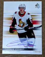 2019-20 SP Authentic #55 Thomas Chabot Gold Limited Auto - Ottawa Senators