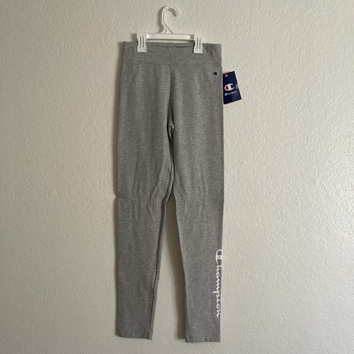 Oxford heather CHAMPION Girl's signature Scrip leggings size L Athleticwear NWT - Picture 1 of 5