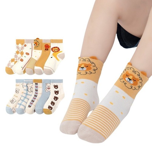 5 Pack Children's Cartoon Socks Winter Socks Lovely Girls Boys Socks Cotton Sock - Picture 10 of 20