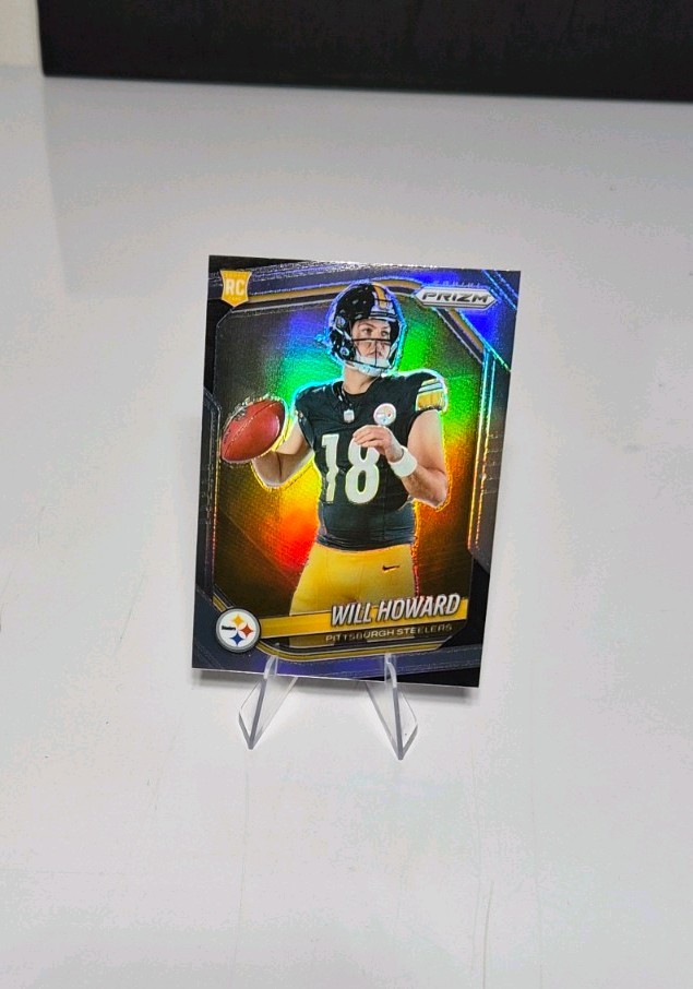 2025 Panini Prizm Will Howard RC #367 Silver Prizm Pittsburgh Steelers (RC)