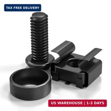 50 PACK M6 x 16mm Rack Mount Cage Nuts, Screws and Washers for Rack Mount Server